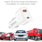 Universal QC3.0 + PD 18W Single White Car Adapter with DUAL ports