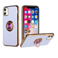 Metal Ring Stand Case, Light Purple For iPhone 12