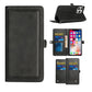 iPhone 14 PRO MAX 6.7" Wallet Premium PU Vegan Leather ID Multiple Card Holder Money with Strap