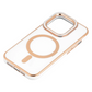 For Apple iPhone 14 Pro Max - TPU Impact Rugged MagSafe Cover Case w/Gold Bumper