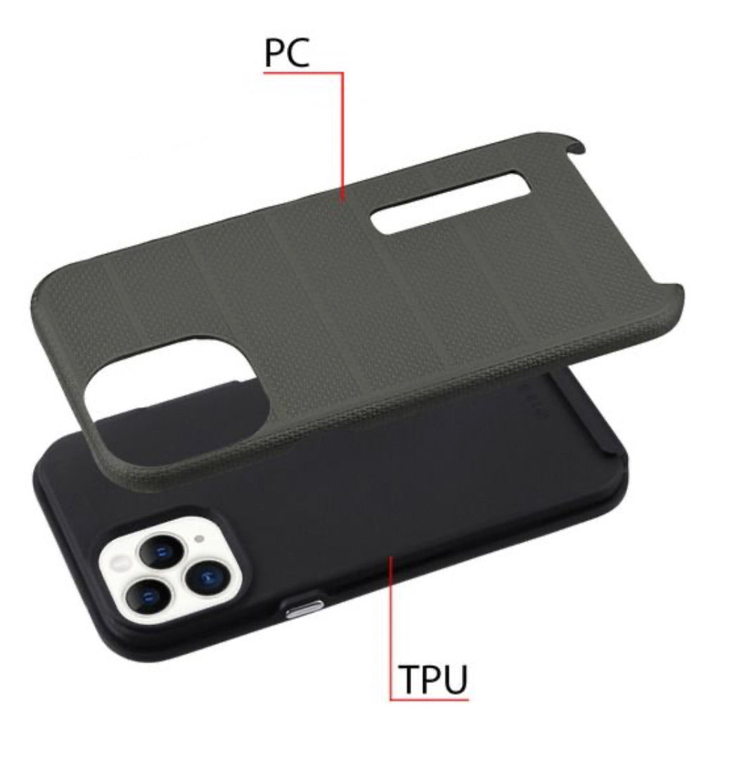 iPhone 12/Pro (6.1) Hybrid Case-Grey