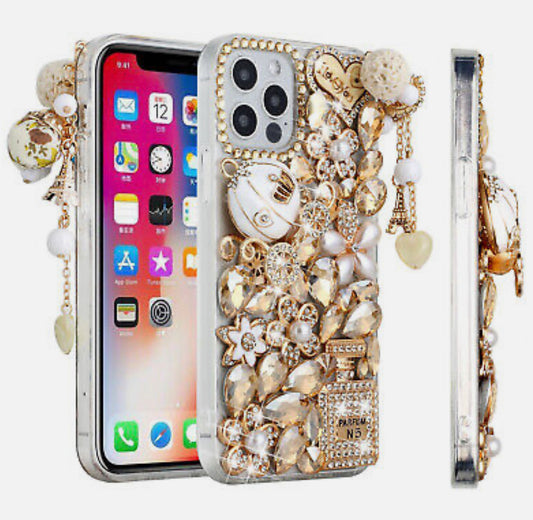 iPhone 13 Pro Max Diamond with Ornaments Case Cover