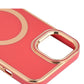 For Apple iPhone 14 Plus TPU Impact Shockproof MagSafe Cover Case w/Gold Bumper