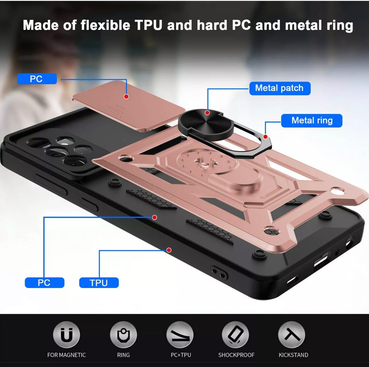 Samsung Galaxy A32 Ring Holder Case