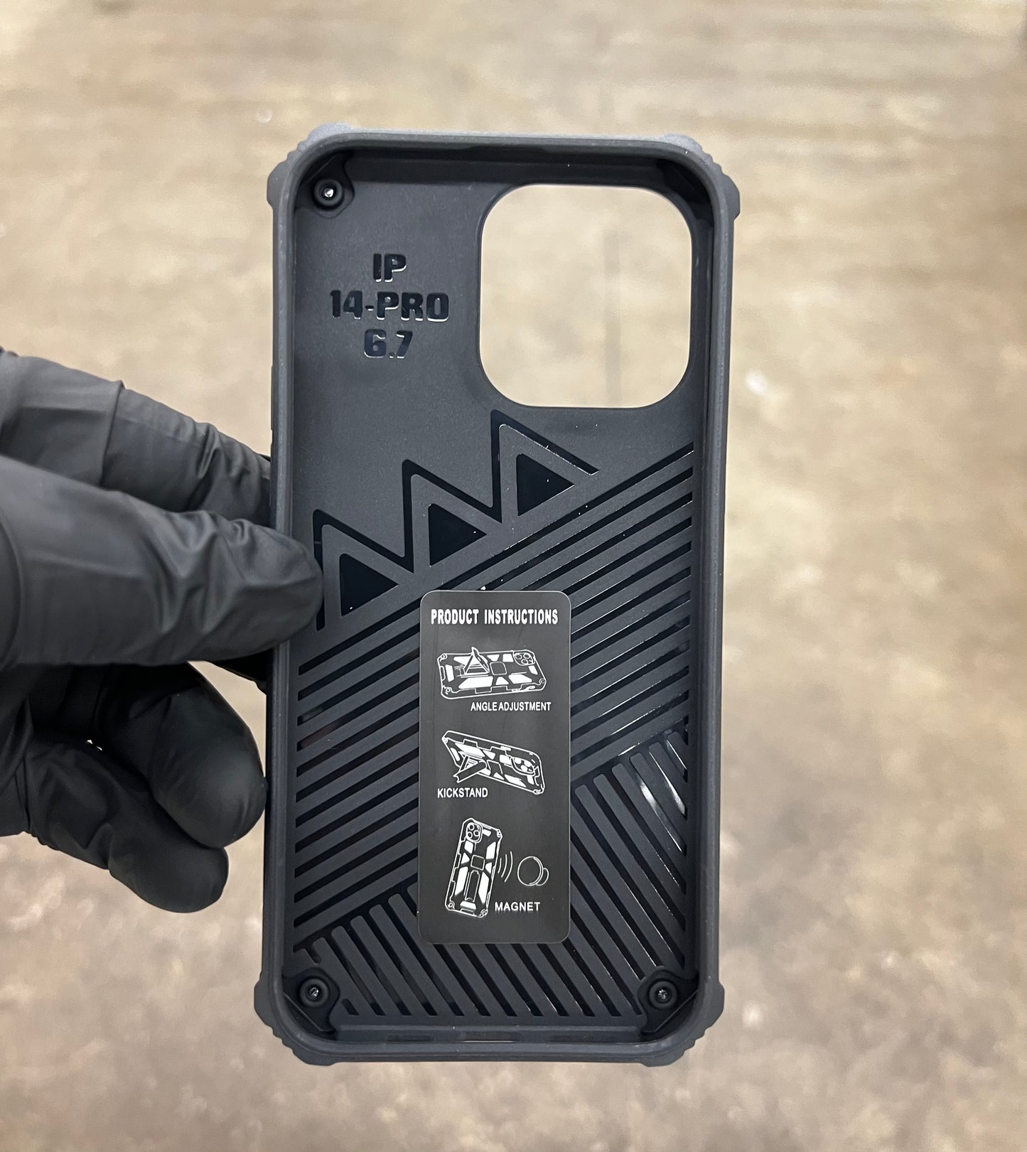 iPhone 14 Pro Max Camo Magnetic Kickstand Case
