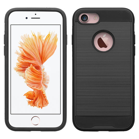 iPhone 7/8 Plus Brushed Texture Hard TPU Shockproof Case